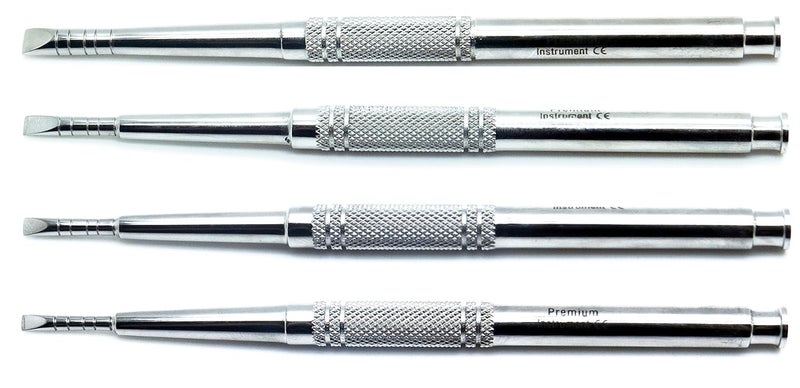 SUPERIOR INSTRUMENTS Dental Chisels 8 Pieces Ridge Standard Implant Bone Splitting Periodontal Extracting Instruments - Image 5